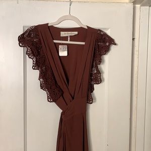 NWT Jen’s Pirate Booty Poppy Maxi Dress Taupe